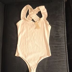 Francesca's Collections Cream Kids Bodysuit
